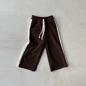 Pantalon large personnalisé Pantalon en velours à rayures latérales pour filles bébés garçons enfants Pantalon <span class=keywords><strong>baggy</strong></span> - Product Image 4