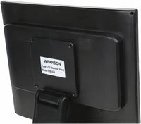 Support d'écran PC robuste Wearson, support de bureau pour un seul écran, VESA 75x75 100x100, support pour ordinateur de 27 pouces, support de bureau