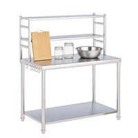 Table de travail en acier inoxydable 304 de Shandong, qualité fiable, modulaire, extensible, résistante à la corrosion, capacité robuste