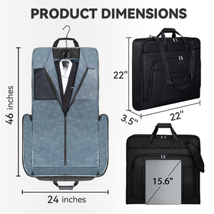 Bolsa de Ropa Portátil para Negocios, Porta Trajes Grande con Correa de Hombro Ajustable, Organizador de Ropa Plegable para Viajes, para Hombres y Mujeres - Product Image 2