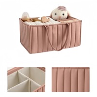 Sac de rangement multifonctionnel pliable en nylon pour couches, capacité moyenne, respirant, antibactérien, extensible, pour mamans et bébés, loisirs et voyages