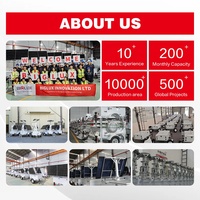 Tour d'éclairage solaire portable sur remorque, hors réseau, avec 4*200W LED pour la construction et les travaux routiers