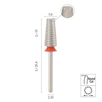 Evolisse Professional Nouvelle Fraise à Ongles en Acier Tungstène pour Polissage des Peaux Mortes et Prétraitement, Tête de Polissage pour Retrait des Ongles