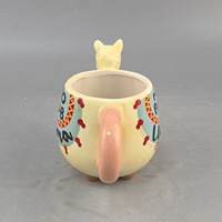 Tasse d'alpaga de dessin animé 3D personnalisée tasse à eau en céramique peinte créative cadeau d'anniversaire souvenir de grande valeur
