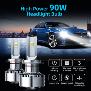 Bombilla LED H4 de Alta Potencia y Calidad para Faros Delanteros de Automóvil, Bombilla LED H9 H7 para Automóvil 9012 9005 9006 9004 H3 H1 <span class=keywords><strong>H14</strong></span> H15 - Product Image 3