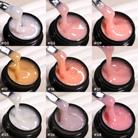 Fournitures en gros pour ongles DIY : Gel d'extension d'ongles sans TPO, sans HEMA, couleurs pailletées, écologique et longue durée