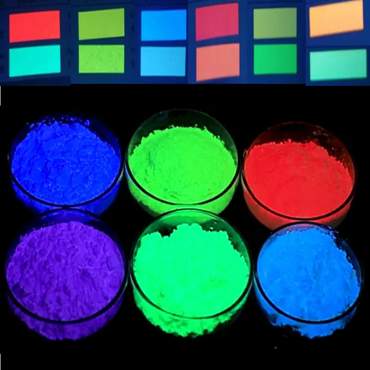 Fabriek Groothandel Geel Groen Rood Blauw Uv 365nm Onzichtbaar Anti-Namaak Fluorescerend Pigment