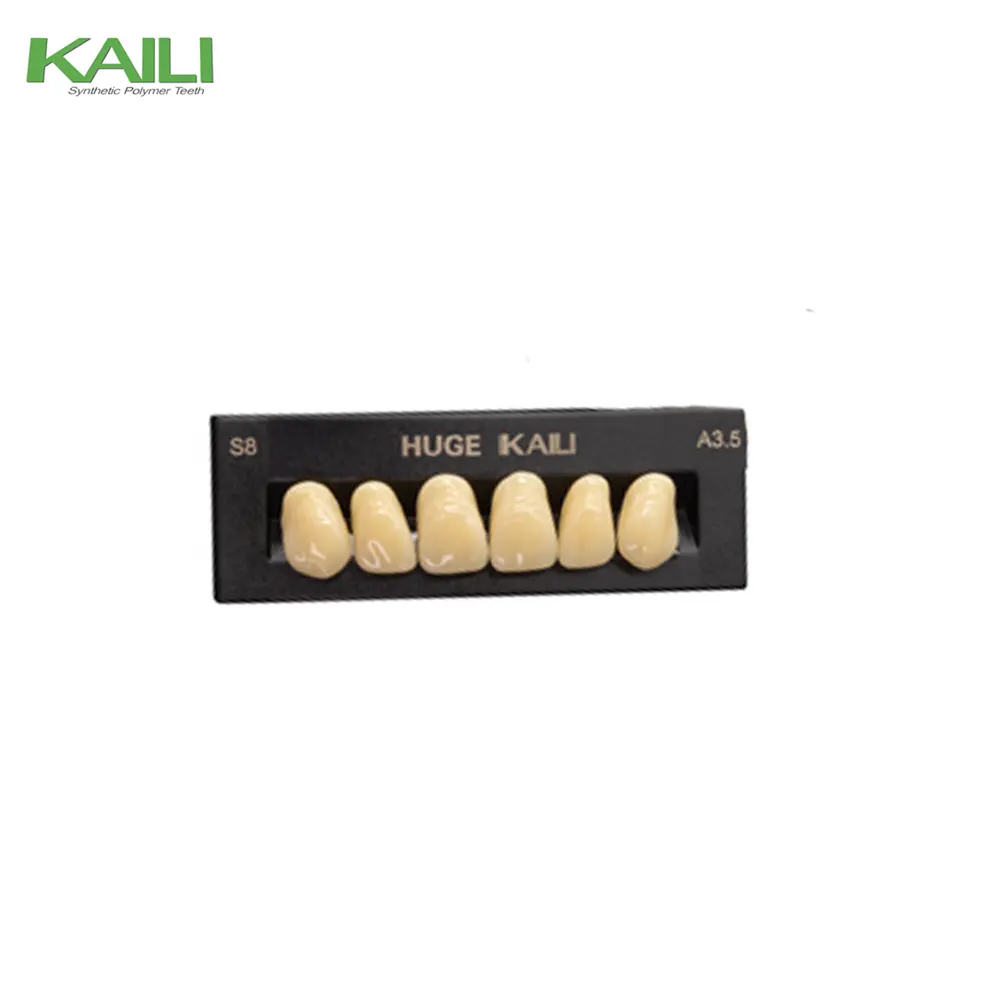 MDSAP and ISO certified acrylic resin teeth kaili brand with best selling and users confirmed good quality