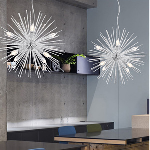 Lámpara de pasillo moderna nórdica, lámpara de pasillo, Red de latón <span class=keywords><strong>rojo</strong></span>, candelabro pequeño para cabecera, lámpara de entrada, luces de bola de erizo de mar, luz colgante - Product Image 5