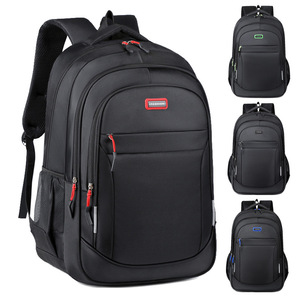 Laptop <b>Backpack</b> For Men Business Travel Water Resistant With Laptop Compartment Shoulder <b>Straps</b> Solid Color Black Red Blue Green - Product Image 1