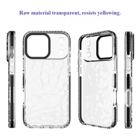 Coque de téléphone transparente en TPU antichoc anti-jaunissement avec texture diamant pour iPhone 17 Pro Max 16 15 14 13 12 11 – Vente en gros