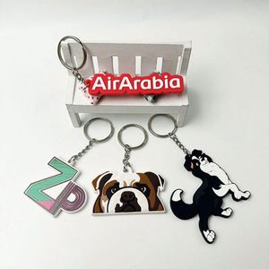 Custom 2D/3D Anime Keychain Soft PVC Sport Keyring with Chain Offset and UV Printing <b>Rubber</b> Keychain with Your Logo - Product Image 5