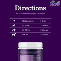 ODM/OEM Friandises à mâcher molles au calcium pour chiens - Aide au calme et au sommeil, Vitamine D, Digestion sensible