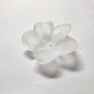 Pierres précieuses brillantes scintillantes en forme de fleur naturelle, accessoires pour conception de bijoux, en vrac, blanches, différentes tailles, 1 pièce - Product Image 1