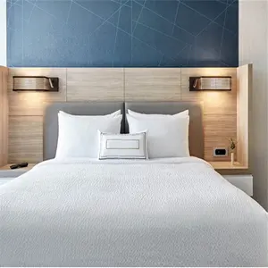 अनुकूलित यूरोपीय शैली आधुनिक होटल फर्नीचर चमड़े बेडरूम बिस्तर सेट अरबी शैली 5 स्टार होटल फर्नीचर