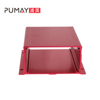 Boîtier de carte PCB en aluminium extrudé PA112 PUMAY 88*39, finition sablée/brossée, certifié ROSH, service OEM pour machine CNC d'entrée de gamme