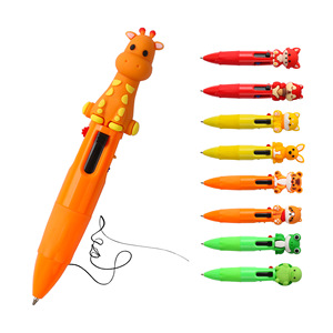 Penna a Sfera Retrattile Multicolore con Design Animale Cartoon, Prezzo di Fabbrica, per Fornitori di Cancelleria all'Ingrosso - Product Image 5