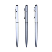 Stylo à encre invisible couleur argent BECOL, stylo de sécurité caché, stylo marqueur espion avec lumière UV intégrée pour le bureau