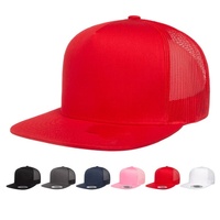 Gorra Trucker para Adulto con Logo Personalizado Estilo Yupoong Classics 6006 de Visera Plana, Estructurada, Deportiva de Béisbol con Malla Trasera y Cierre Snapback