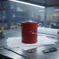 Capteur de force hydraulique robuste à cellule de compression pour canister haute capacité, pour machine de presse industrielle et levage de matériaux en pont