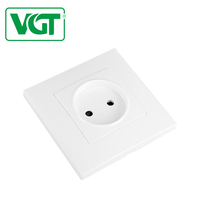 Norme européenne 2 groupes 1 voie 2 voies interrupteur mural moderne interrupteur mural électrique à double bouton poussoir 10A 250V