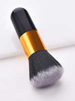 Pinceau de maquillage personnalisé à marque privée, pinceau Kabuki à tête plate pour fond de teint, pinceaux cosmétiques pour outils de beauté