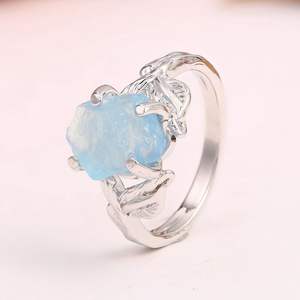 Anillos de cristal curativo para mujer, joyería al por mayor, <span class=keywords><strong>piedra</strong></span> Natural de piedras preciosas crudas - Product Image 3