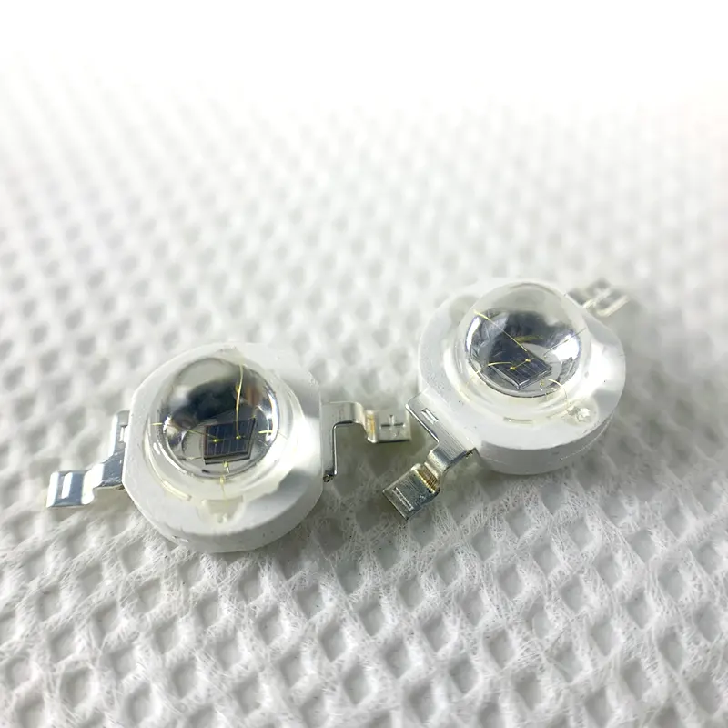 5W Infrared Epileds Dual Chip Copper Holder Clear High Power Bead 850nm 90deg 1400mA 850nm IR LED Diode