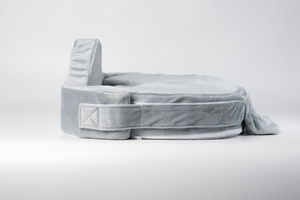 Coussin d'allaitement ergonomique – Soutien de couchage pour l'allaitement, support dorsal en mousse amovible et lavable, côtés ajustables pour la santé de la maman - Product Image 3