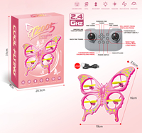 Mini drone quadricoptère télécommandé 2,4 GHz en forme de papillon avec lumières LED, retour automatique et rotation à 360° - Vente en gros