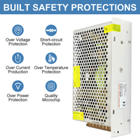 ESANN CE RoHS FCC Alimentation à découpage AC/DC 5V 12V 24V SMPS IP20 pour intérieur, convertisseur d'alimentation, transformateur DC pour l'industrie de l'éclairage LED
