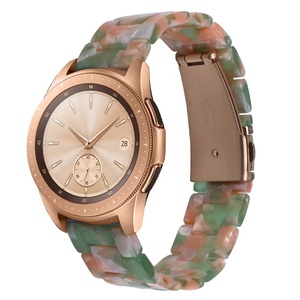 Bracelet de montre en résine orange 20 mm 22 mm pour <span class=keywords><strong>Watch</strong></span> 42 mm/46 mm Active 2 & Gear S2/S3 pour <span class=keywords><strong>Watch</strong></span> GT 2 - Product Image 1