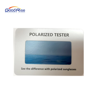 Versión en inglés Tarjeta de prueba polarizada Patrón invisible Gafas de sol Bloqueo de luz azul Tarjeta de prueba Accesorios para gafas Tarjeta de prueba - Product Image 3