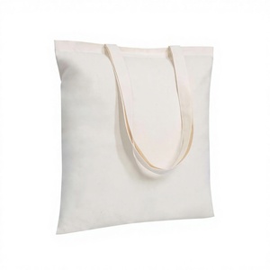 Lot de 1 Sac fourre-tout en coton économique, léger, moyen, réutilisable pour les courses, décontracté, promotionnel, pour la publicité DIY - Product Image 1
