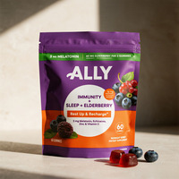 Emballage personnalisé pour gommes pour adultes imprimées sur mesure, sachet refermable, gommes vitaminées équilibrées