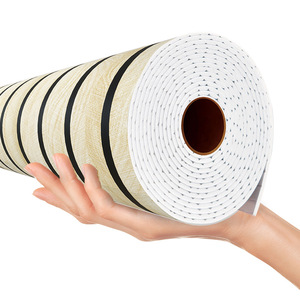 Carta da parati a griglia autoadesiva con venature di legno <span class=keywords><strong>adesivi</strong></span> da parete per <span class=keywords><strong>soggiorno</strong></span> sfondo impermeabile decorazione Hotel - Product Image 5