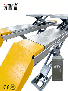 Hongtech HOT-OGL4 3D Wheel Alignment Scissor Lift Kapasitas 4T 5T Platform Dua Tingkat Ultra-Tipis Bersertifikasi CE Kelas Komersial - Product Image 3