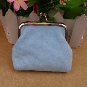 Nuovo colore caramella 3 pollici <span class=keywords><strong>donna</strong></span> peluche pochette borsa a gettoni mini borsa cosmetica fibbia chiusura a scatto <span class=keywords><strong>portafoglio</strong></span> autunno e inverno - Product Image 6