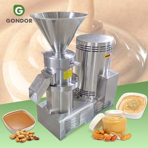 Moulin à pâte professionnel en acier inoxydable pour la fabrication de hummus, de bitume colloïdal, de beurre de cacahuète à petite échelle - Product Image 1