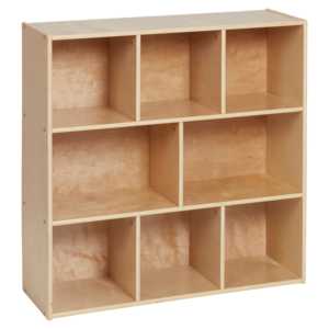 Étagères à jouets Montessori, armoire en bois à 8 compartiments, 4 plateaux rouges, meubles de <span class=keywords><strong>rangement</strong></span> pour enfants, pour garderie, école maternelle, application scolaire - Product Image 2