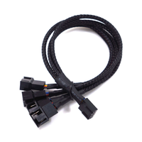PWM Ventilateur Splitter 4pin Adaptateur Câble 1 à 4 Ordinateur CPU Ventilateur Splitter PC Ventilateur Extension Câble D'alimentation