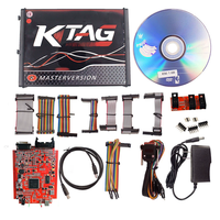 Escáner de Diagnóstico para Autos KTAG V7.020 V2.25, PCB Rojo, Versión Europea, Programador de ECU, Tokens Ilimitados, Puede Conectarse a Internet