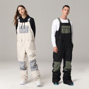 Pantalones de esquí para hombre Precio de fábrica Pantalones impermeables a prueba de viento Ropa de nieve al aire libre Tirante - Product Image 2