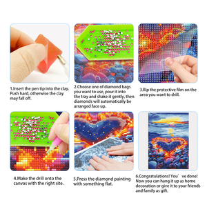 Pittura Diamond Painting 5D fai da te <span class=keywords><strong>notte</strong></span> <span class=keywords><strong>stellata</strong></span> Vango artigianale decorazione per la casa pittura con numeri - Product Image 4