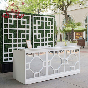 "เคาน์เตอร์บาร์กาแฟในร่มสแตนเลสเฟอร์นิเจอร์จัดงานแต่งงานรุ่น" - Product Image 1