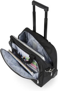 Maletín de Viaje con Ruedas Personalizable de 15.6 Pulgadas, Unisex, de Poliéster Reciclado - Product Image 4