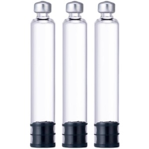 Flacon en verre rond transparent de 3 ml, emballé individuellement pour l'emballage de crème de soin de la peau - Product Image 2