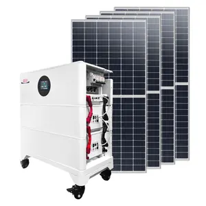 Generator tenaga surya portabel, Generator bertenaga surya 5000W 10000 W 5kW 10KW 5kWh 10kWh 20kWh IP20 dapat ditumpuk sistem 10000 Watt