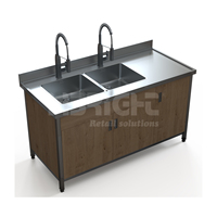 Table en acier inoxydable pour la cuisine et les restaurants, équipement pour hôtels