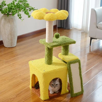Rak Panjat Kucing Modern Bentuk Bunga Matahari dari Kayu, Dapat Disesuaikan, Ukuran Besar, Ramah Lingkungan, Kemasan Karton, Untuk Dalam & Luar Ruangan